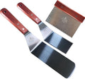 La Cuisine 3 PC Stainless Steel Griddle Spatula Set — Standard & Long