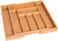 BIRDROCK HOME Bamboo Expandable Utility Drawer Organizer – Utensil