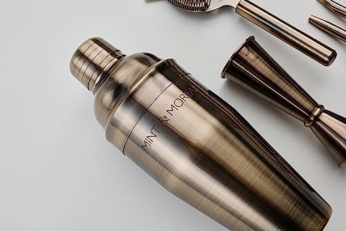 Mint & Mortar Cocktail Shaker Set – 7-Piece Stainless Steel Bartender