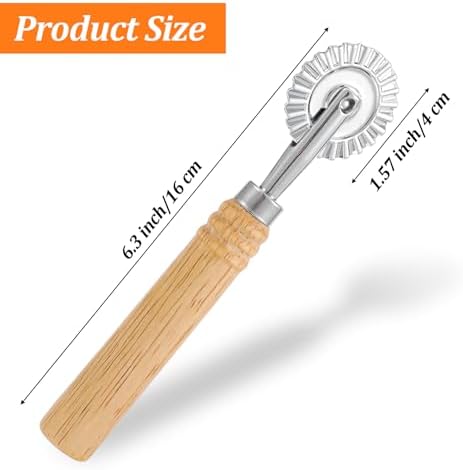 Pastry Cutter Wheel, Pastry Cutter Tool 6.3 Inch Stainless Steel