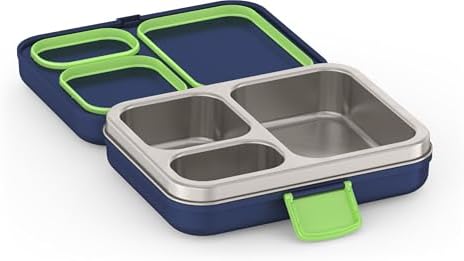 THERMOS Kids Freestyle Food Storage Lunch Kit, Navy