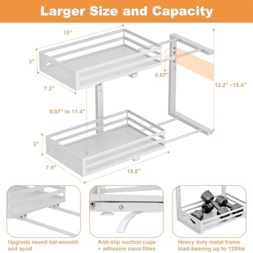 Under Sink Organizer, 2 Tier Under Sink Organizers and Storage