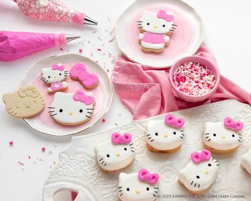 Handstand Kitchen Hello Kitty Cupcake Pan Set, Kitty Face Shape