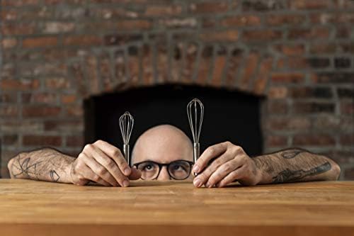 Babish 2-Piece Tiny Whisk Set – 5” & 7” Stainless Steel Mini Whisks