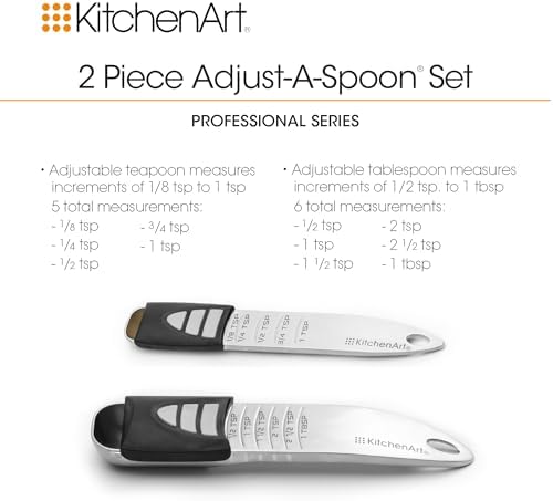 KitchenArt Stainless Steel Pro Sliding Adjust-A-Tablespoon and