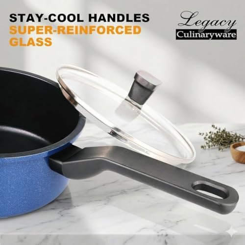 Nonstick Sauce Pan with Lid,1.5QT small pot, PFOA Free,Kitchen Pots