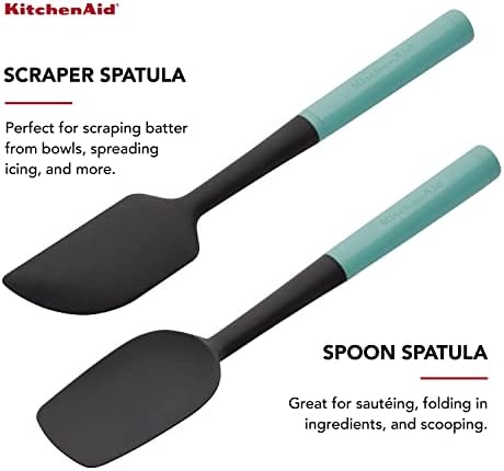 KitchenAid Universal Spatula Set, 2-Piece, Aqua Sky