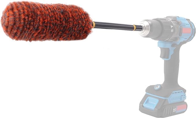 SPTA 1-Piece Microfiber Drill Wheel Brush