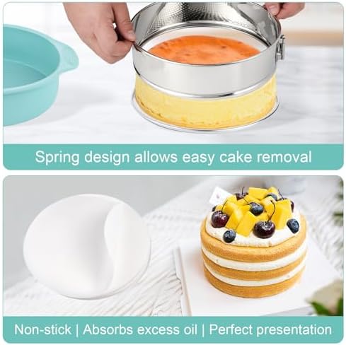 9 Inch Cheesecake Pan, Leakproof 304 Stainless Steel Springform Pan