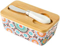 Butter Dish with Lid, Large Butter Dish for Countertop, Ceramic Butter