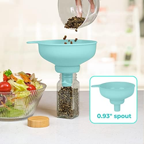 Wide Mouth Kitchen Funnel, Pisol Food Grade Plastic Cooking Canning