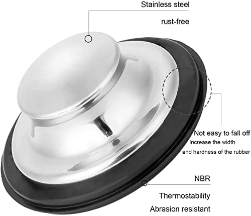 Kitchen Sink Strainer and Sink Stopper, Stainless Steel Garbage