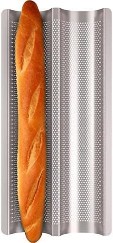 Baguette Pan French Bread Pans For Baking Pans, Nonstick 2 Slots