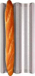 Baguette Pan French Bread Pans For Baking Pans, Nonstick 2 Slots