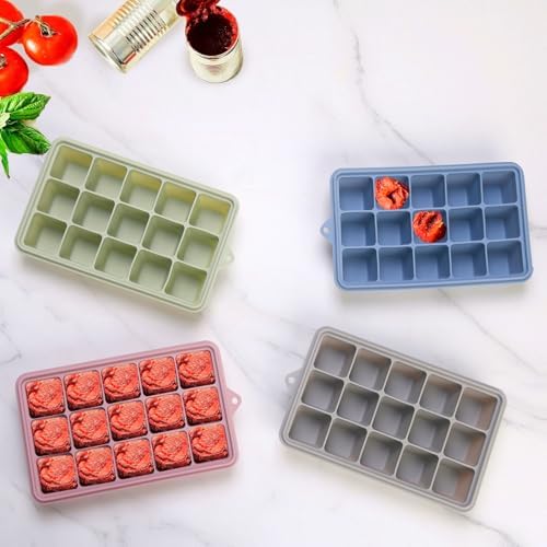 2 Tbsp. Silicone Freezer Molds - Perfect for Storing Garlic, Herbs