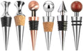 STOBAZA 6pcs Wine Stopper Set Wine Bottle Stoppers Metal