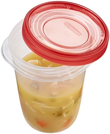 Rubbermaid TakeAlongs Twist & Seal Food Storage Containers, Tint