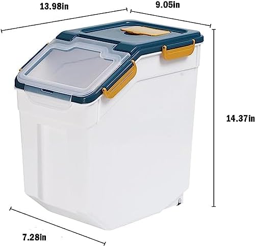 25LB Large Flour Storage Container Bin,2 Pack Airtight Plastic with