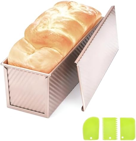 Pullman Loaf Pan with Lid, 12.5" x 4.65" 2.2 lb Nonstick Carbon Steel
