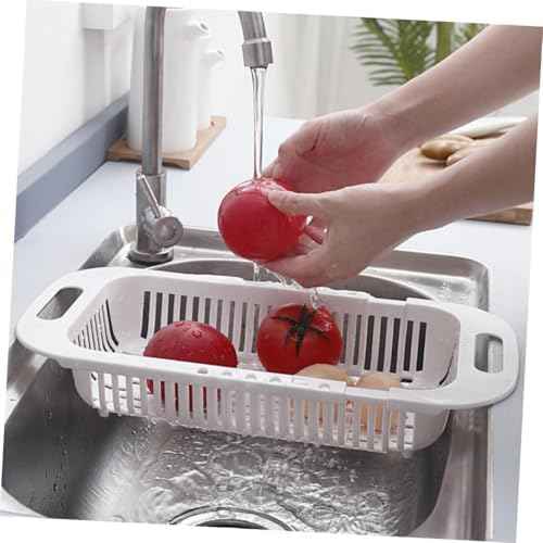 3pcs Expandable over Sink Colander Vegetable Washing Basket Set