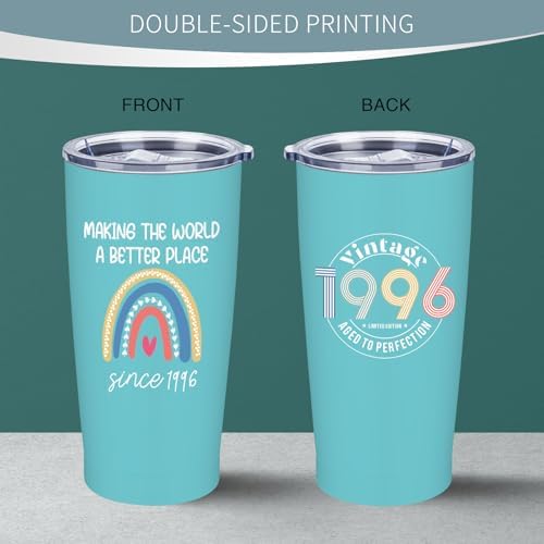 30th Birthday Gifts for Women, 1996 Birthday Tumbler 20oz