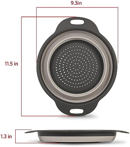 Glad Collapsible Colander Strainer - 2L | Small Pasta Drainer for