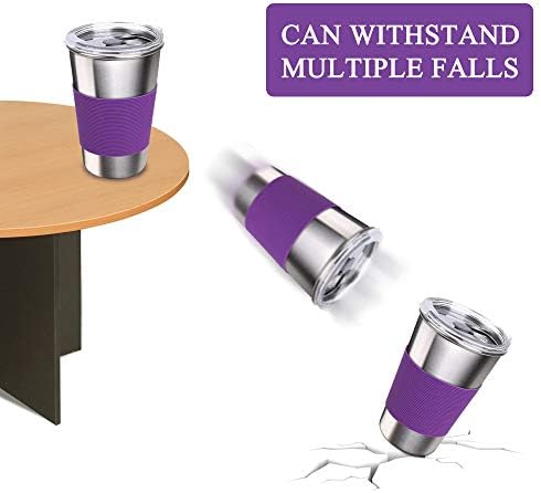 6 Pack Stainless Steel Tumblers & Water Glasses for Kids and Adults