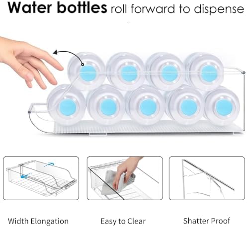 Adjustable Soda Can Dispenser for Refrigerator –Expandable Width PET
