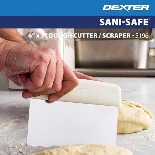 Dexter Russell S196Y Sani-Safe 17303Y Dough Cutter/Scraper, 6" x 3"