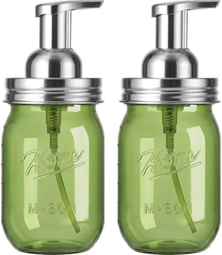 Amolliar Plastic Mason Jar Foaming Soap Dispenser Pump Lid
