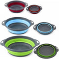 Collapsible Kitchen Strainer 3 Pack (3QT, 4QT, 5QT) –Foldable Colander