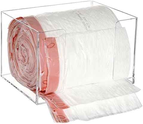 Extra Large Trash Bag Dispenser Roll Holder, Wall Mount Acrylic