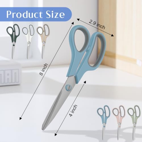 Set of 6 Scissors for Office Home Craft Sewing Fabric Teacher School