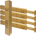 Bamboo Drawer Dividers Organizers 18-21.75 IN - Kitchen Drawer