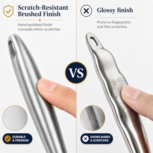 Newness 8 Pcs 18/8 304 Stainless Steel Cooking Utensils Set, Kitchen