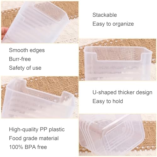 6 PCS Fridge Organizer Bins, Refrigerator Side Door Storage Box