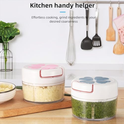 Garlic Chopper Hand Pull String Garlic Mincer,Onion Cutter Manual Food