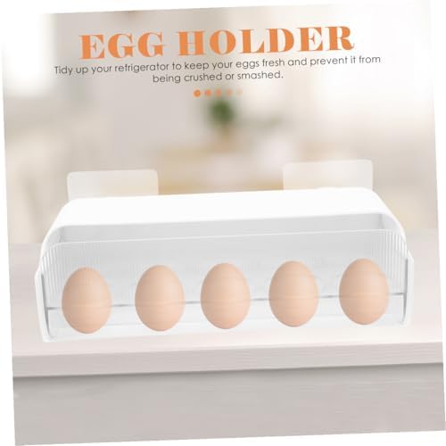 PET Fridge Egg Box with Drawer Design, 10 Slots for Eggs Xmas