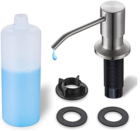 WEWE Built-in Kitchen Sink Soap Dispenser, Stainless Steel
