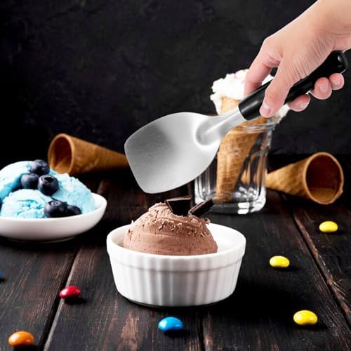 4 Pack Ice Cream Spade Heavy Duty - Stainless Steel Flat Ice Cream