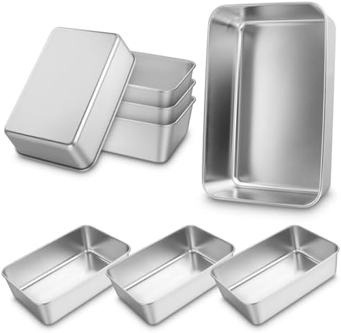 8 Pack Loaf Pan Set, 9x5 Inch Bread Loaf Pans for Baking