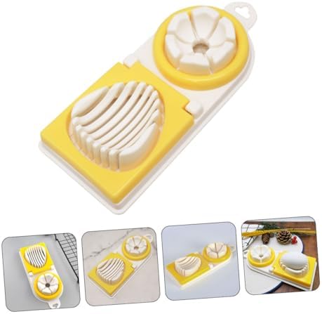 Manual Egg Slicer with Stainless Steel Blades for Home Use
