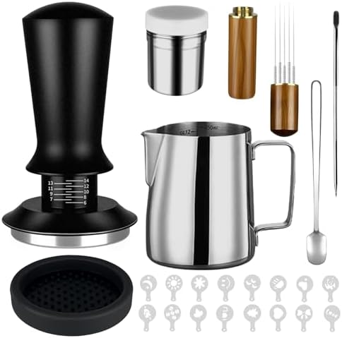 23Pcs Espresso Machine Accessories Set, 51mm Coffee Espresso Tamper