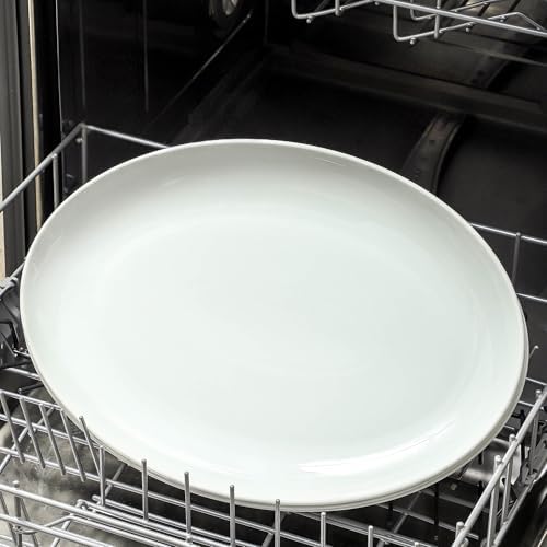 16 Inch Serving Platters Set of 4, Porcelain Large Oval Dinner Plates