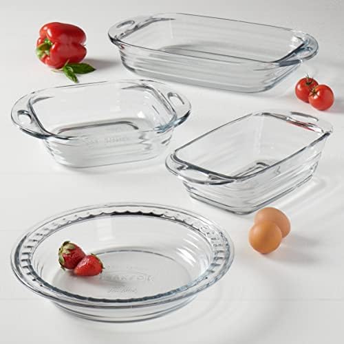Anchor Hocking 4-Piece FireKing Glass Baking Dish Set