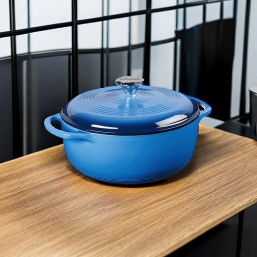 Lodge 4.5 Quart Enameled Cast Iron Dutch Oven - Image 5