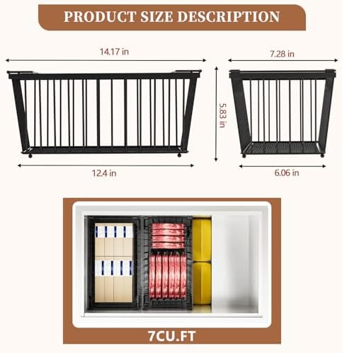 Freezer Organizer Bins, 4 Pack, 7 Cu.Ft.