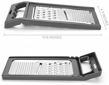 Cheese Grater with Handle, Stainless Steel, Cheese Shredder, Fruit and