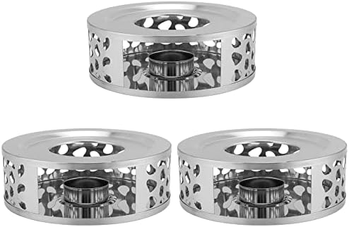 KEILEOHO 3 PCS Teapot Warmer, Stainless Steel Teapot Warmer, Metal