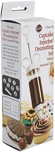 Norpro Cupcake Injector & Decorating Icing Set, 9 Piece Set